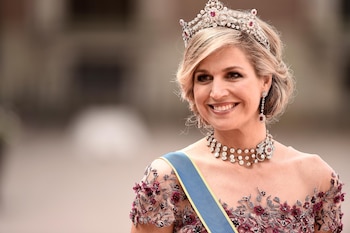 La reina Maxima durante una