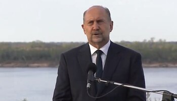 El gobernador Omar Perotti