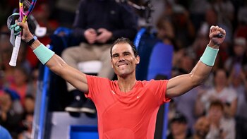 Rafa Nadal celebra su victoria