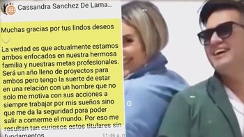 Cassandra Sánchez negó crisis con