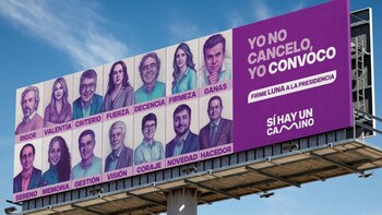 David Luna contrató una valla