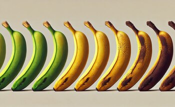 Bananas demasiado maduras son alternativas