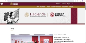 Sitio oficial de la Lotería