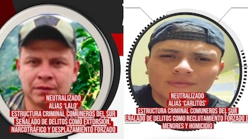 Fuerzas militares neutralizaron dos cabecillas de los Comuneros del Sur en Nariño, confirmó el ministro de Defensa: “Golpe contundente”
