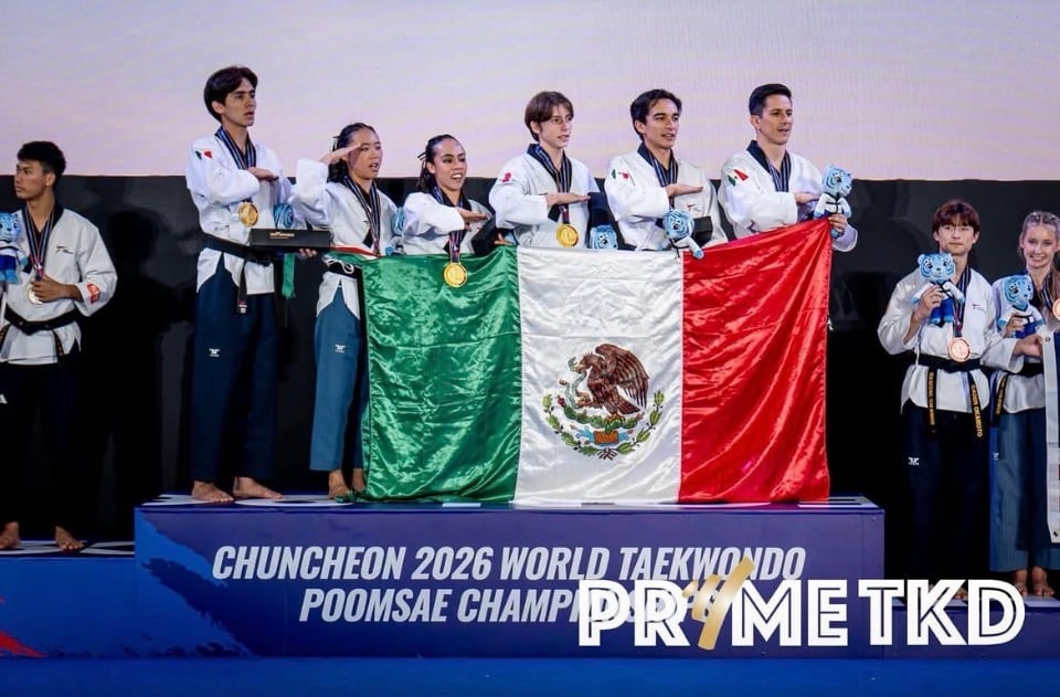 México cumple con una gran actuación en el Mundial de Poomsae. (Olimpismo Mexicano)