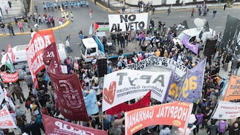 Los manifestantes ya se encuentran