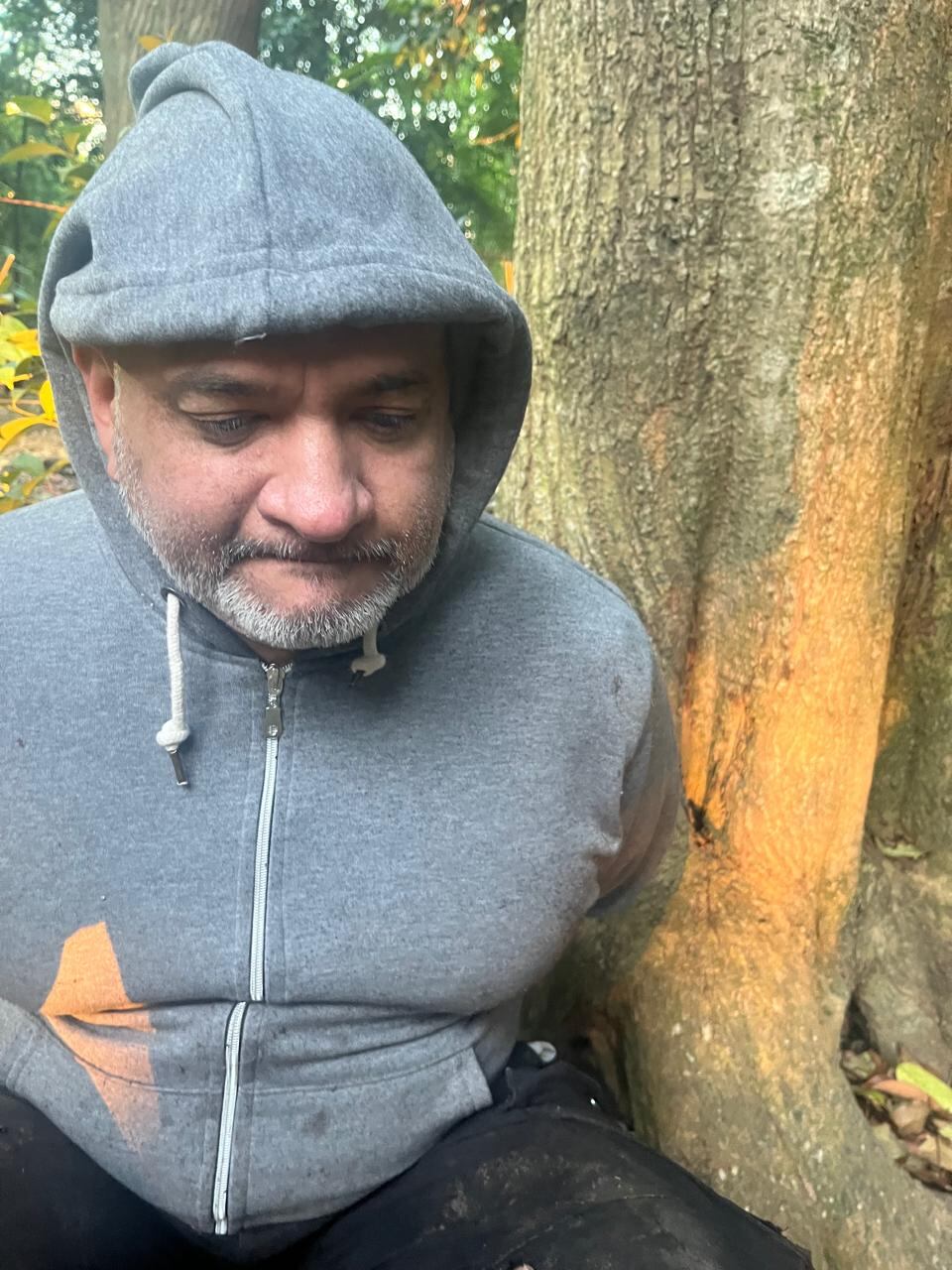 Brian Bilbao tras ser detenido por Gendarmería