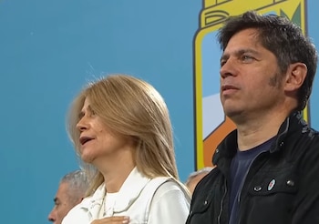 Magario fue la primera de los tres oradores del acto