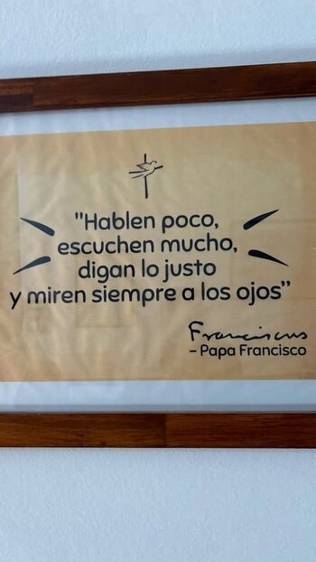 La frase de Francisco compartida