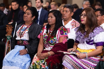El planteamiento se organiza en ocho libros y busca otorgar personalidad jurídica y patrimonio propio a comunidades originarias y afrodescendientes, además de fijar reglas obligatorias de consentimiento libre, previo e informado. (Presidencia)