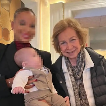 La reina Sofía en un