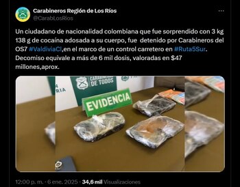 El hombre quedó al descubierto