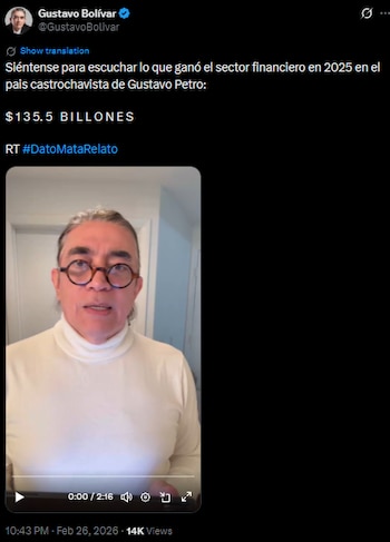 Gustavo Bolívar expuso el crecimiento