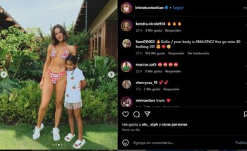Khloe Kardashian's 40-Year-Old Bikini Figure Divides Opinions Khloe Kardashian posed in bikini with her children