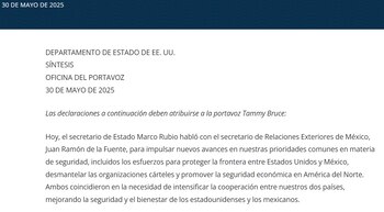 Estados Unidos ve como tema