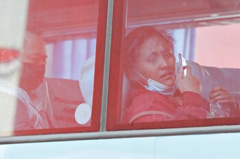 Familiares de las víctimas del