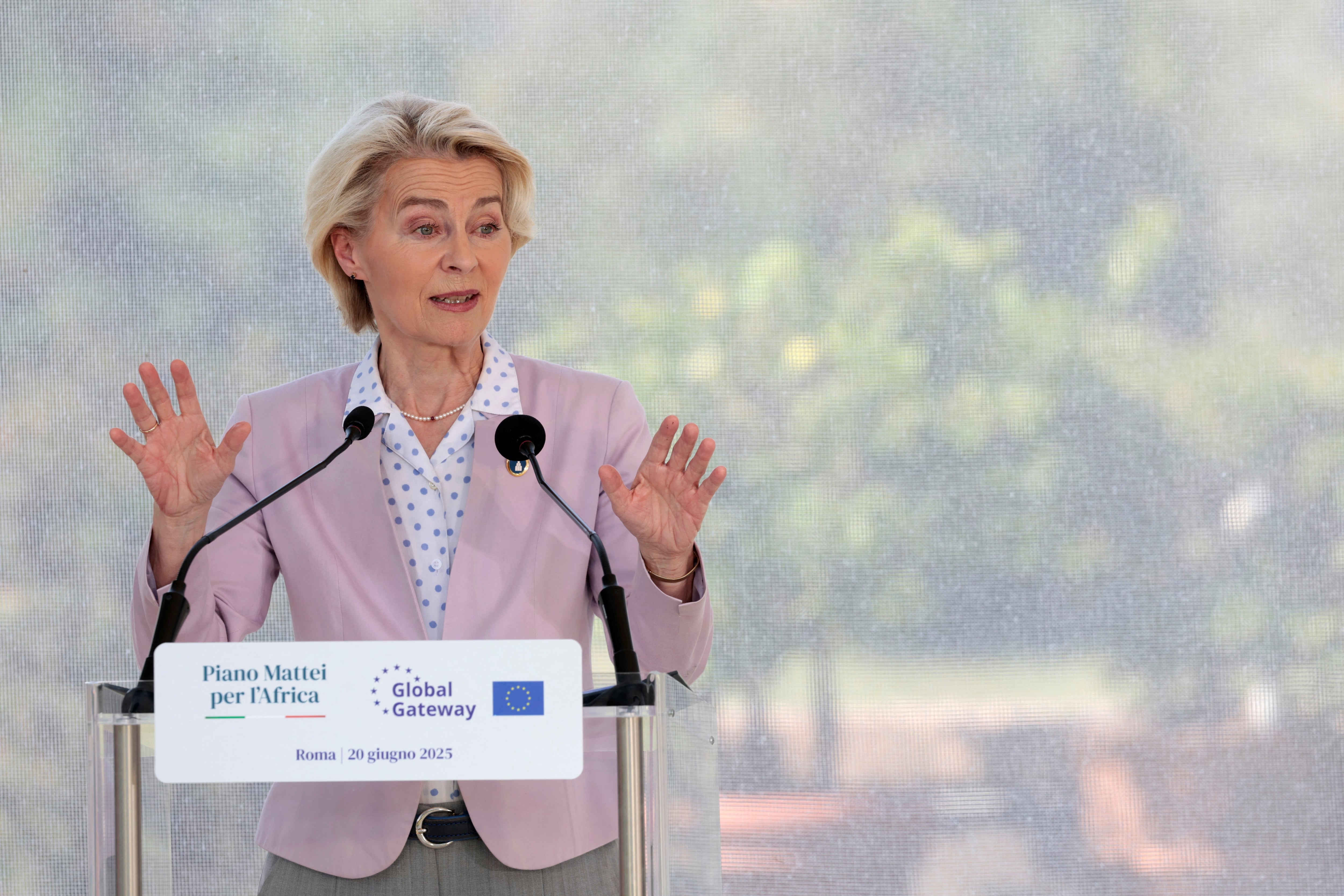 La presidenta de la Comisión Europea, Ursula von der Leyen (REUTERS/ARCHIVO)