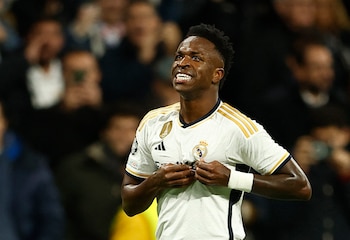 Vinicius celebra su gol ante el Braga (REUTERS/Juan Medina)