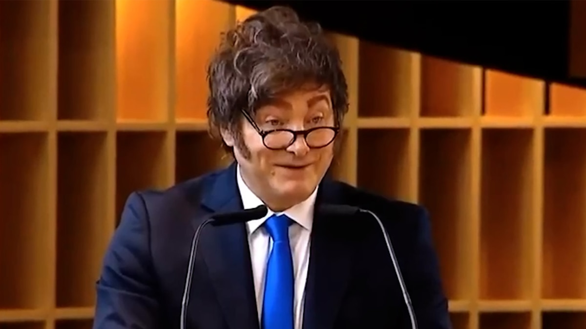 Javier Milei en su mensaje navideño