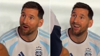 “No es agua”: la confusa escena que desbloqueó un nuevo meme de Messi antes del Mundial 2026