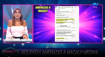 Magaly Medina oficializa denuncia ante la Policía, Fiscalía e INPE tras advertir previamente amenazas. Captura: Magaly TV La Firme.