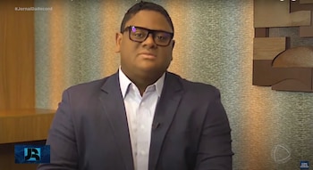 Glaidson Acácio dos Santos, el líder de la red de estafas con criptomonedas en Brasil (Captura Jornal da Record)