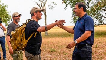 Cabandié se acercó al gobernador