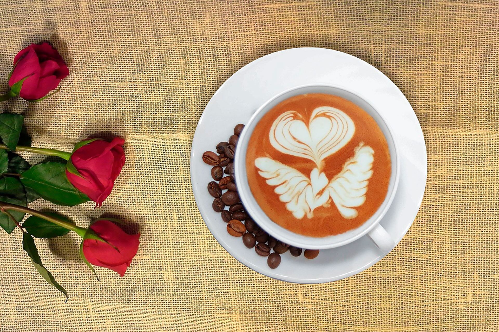 Baristas latte café