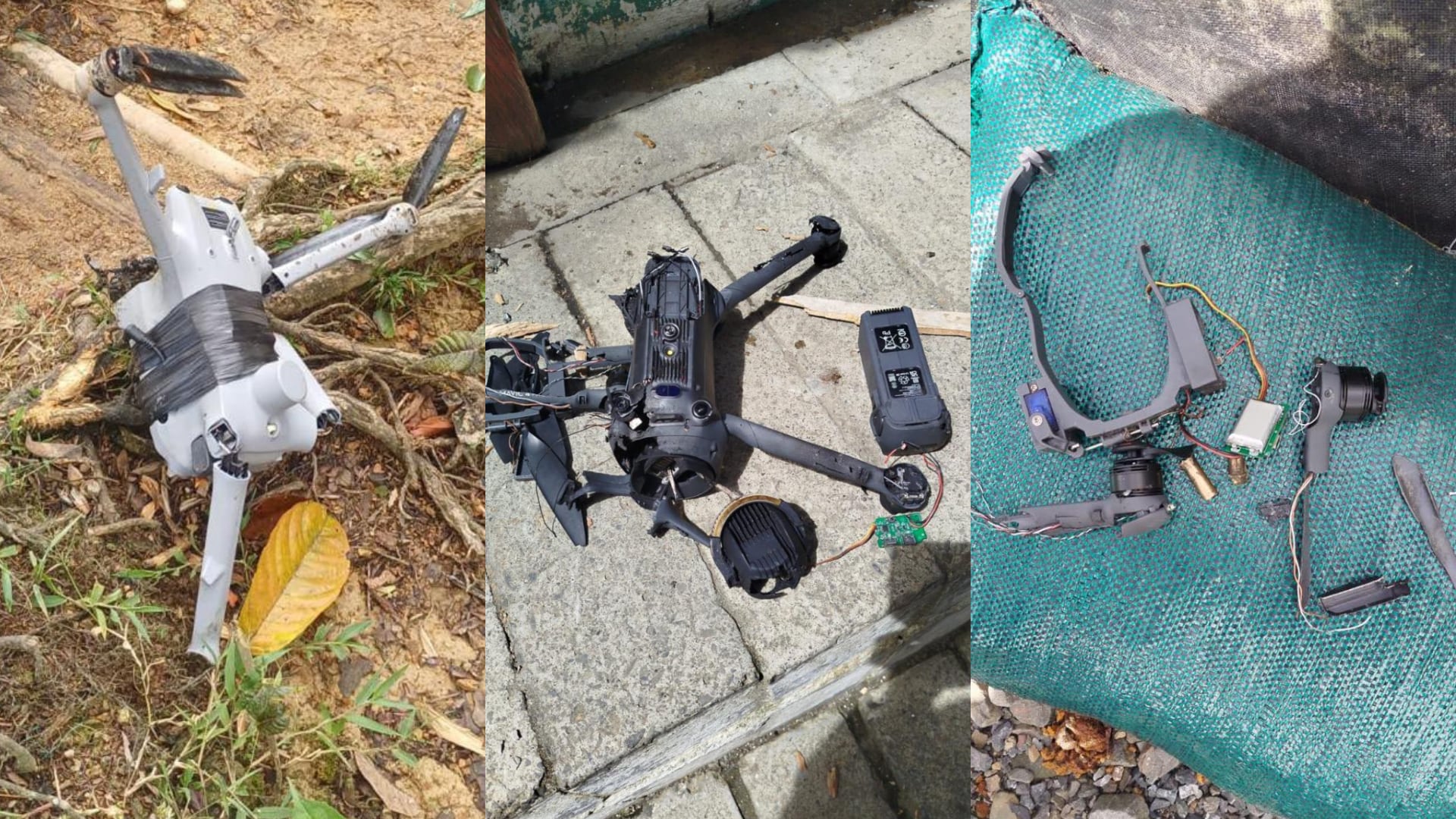 Desde inicios de octubre de 2026, el sur de Chocó acumuló tres días consecutivos de ataques con explosivos lanzados desde drones contra instalaciones de la fuerza pública - crédito @Ejercito_Div7 / X