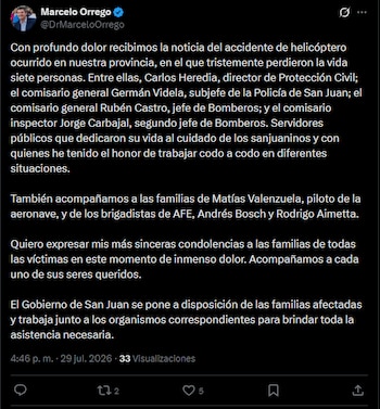 Marcelo Orrego San Juan Helicóptero