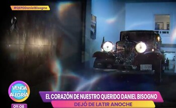 Daniel Bisogno carroza fúnebre. (Azteca)