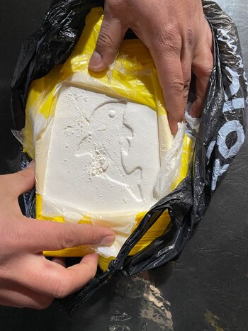 Uno de los ladrillos secuestrados