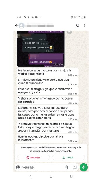 El mensaje de una madre