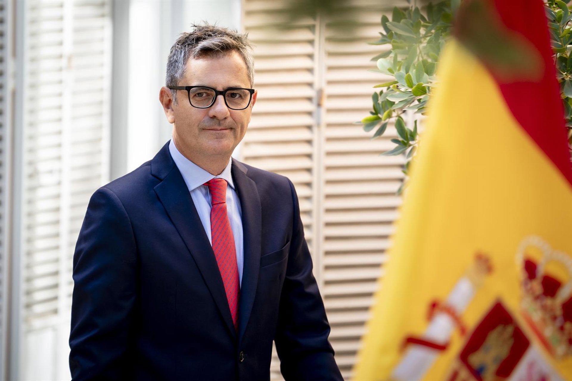 02/09/2026 El ministro de la Presidencia, Justicia y Relaciones con las Cortes, Félix Bolaños, atiende a los medios de comunicación, en el Palacio de Parcent, a 2 de septiembre de 2026, en Madrid (España).
POLITICA
A. Pérez Meca - Europa Press