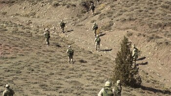 Soldados norteamericanos en plena misión