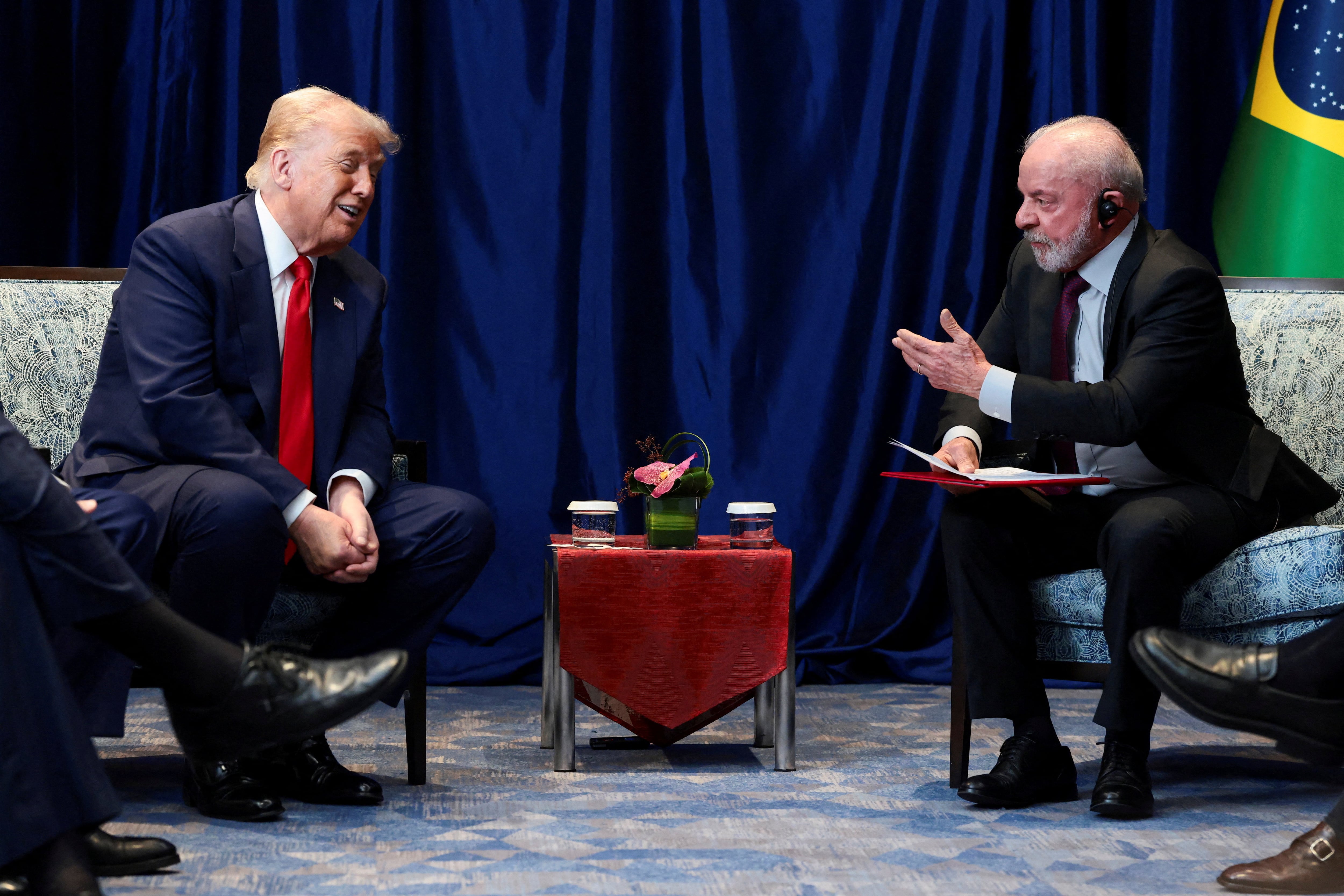 Donald Trump y Lula da Silva durante su último encuentro en Kuala Lumpur, (Malasia)