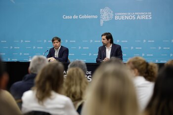 Axel Kicillof y Nicolás Kreplak