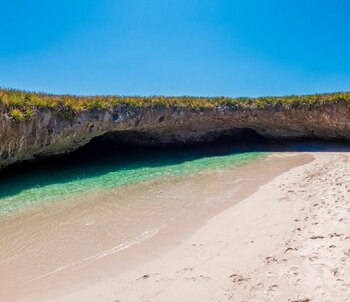 Playa Escondida, en Islas Marietas