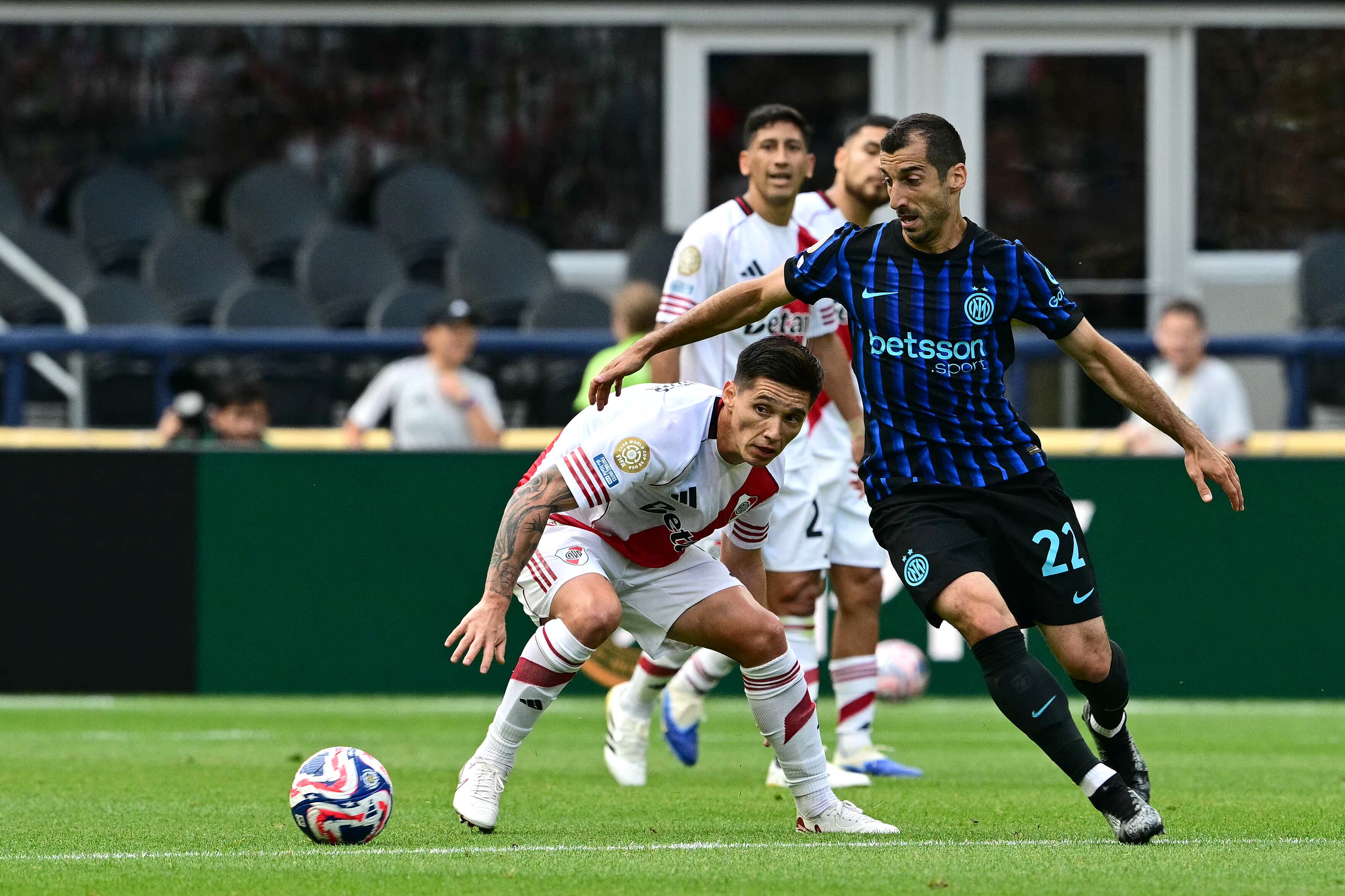 Matías Kranevitter disputó su último partido con River Plate ante Inter por el Mundial de Clubes (Photo by Pablo PORCIUNCULA / AFP)
