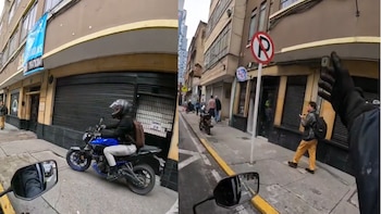 Motociclista frustró el robo de