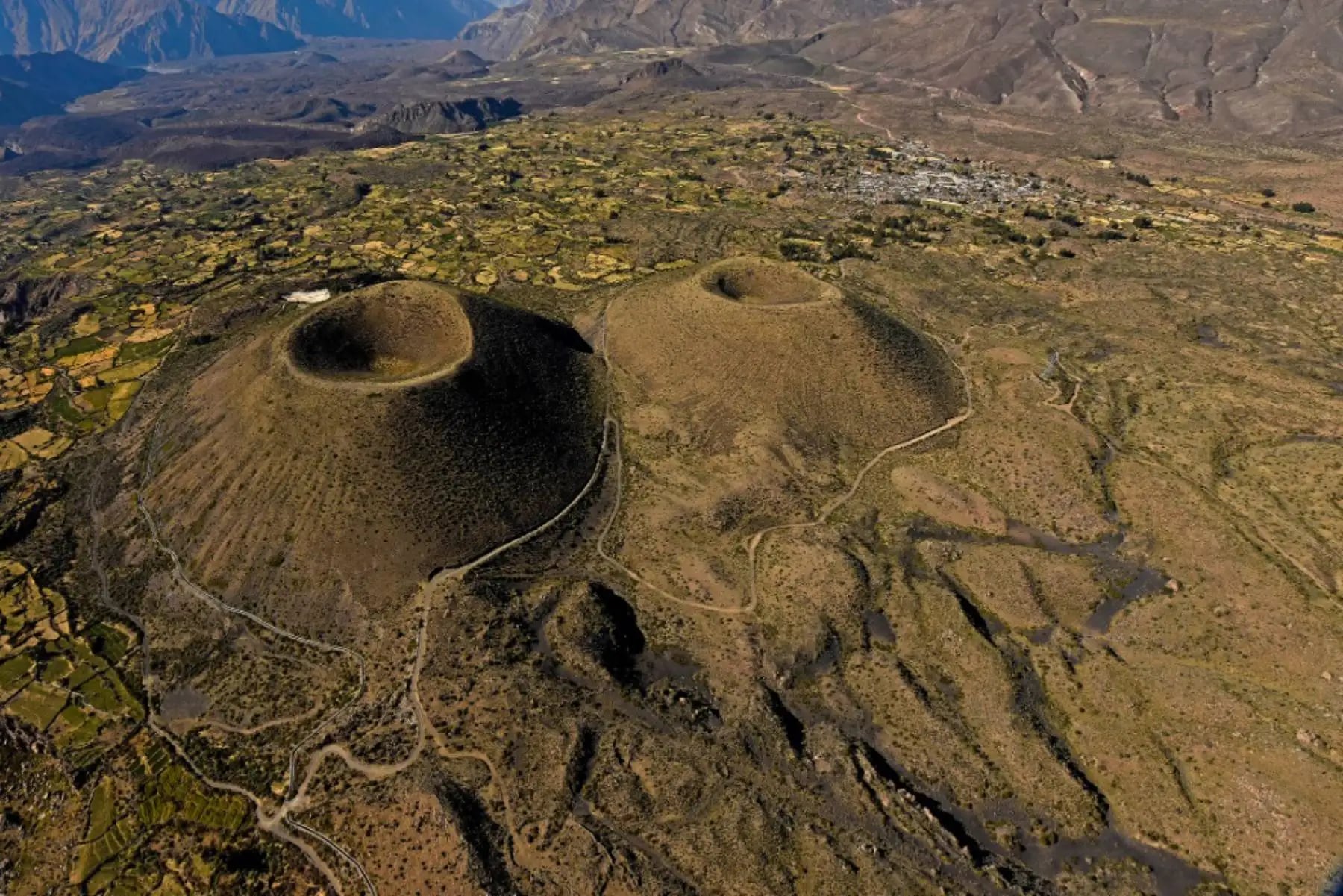 En el Valle de los Volcanes de Andagua hay más de 25 conos volcánicos, según la información reciente del Ministerio de Cultura y de la Red Global de Geoparques de la Unesco.