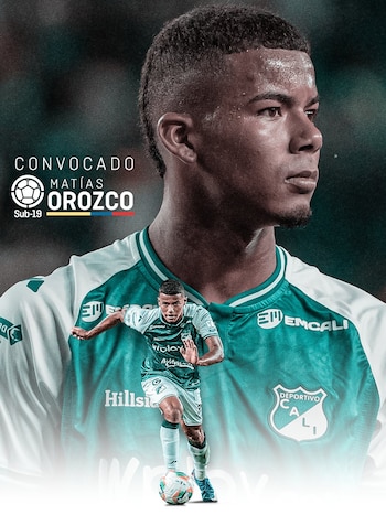 Con la selección Colombia en sus divisiones inferiores ha jugado siete partidos en los Juegos Centroamericanos y del Caribe y el Torneo Maurice Revello - crédito Deportivo Cali