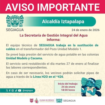 La dependencia notificó los días