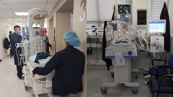 Durante su hospitalización, Emmanuel necesitó varias transfusiones de sangre debido a la disminución de plaquetas y recibió tratamiento por infecciones intestinales y una neumonía, mientras sus médicos luchaban por estabilizar su estado de salud antes de la cirugía de retina - crédito suministrada a Infobae Colombia