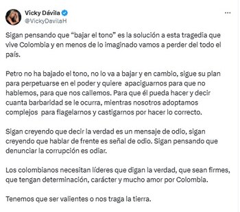 La periodista y precandidata Vicky