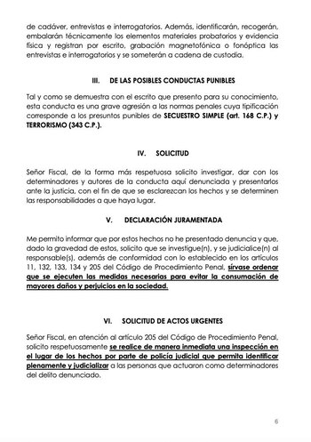 Denuncia María Fernanda Cabal (Foto