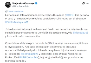 Alejandro Carranza afirmó que el