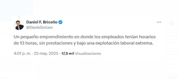 Daniel Briceño cuestionó a David