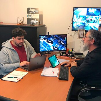 Jorge y su hijo Ramiro