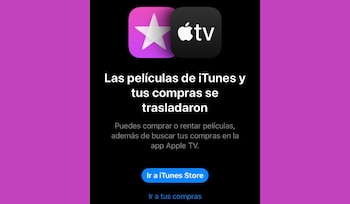 La aplicación iTunes Store en iOS, iPadOS y tvOS, ahora dirige a Apple TV para comprar o alquilar películas y programas. (MacRumors)
